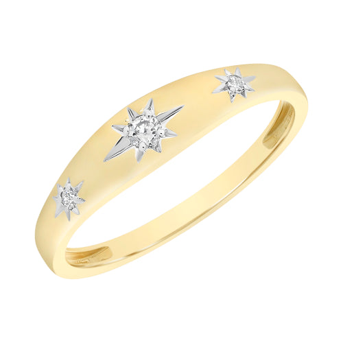 9ct Diamond Ring