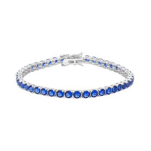 Lab Blue Nano Tennis Bracelet