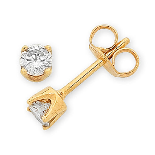 9ct Gold Diamond Studs