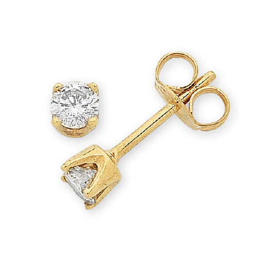 9ct gold .20ct Diamond Studs