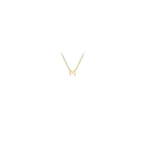 9ct gold inital necklace