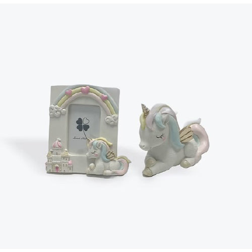 Unicorn money box & frame set