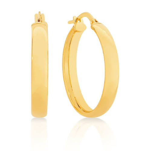 9ct Gold Bonded Hoop Earings