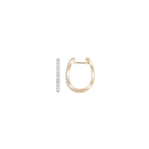 9ct gold diamond huggies .15ct