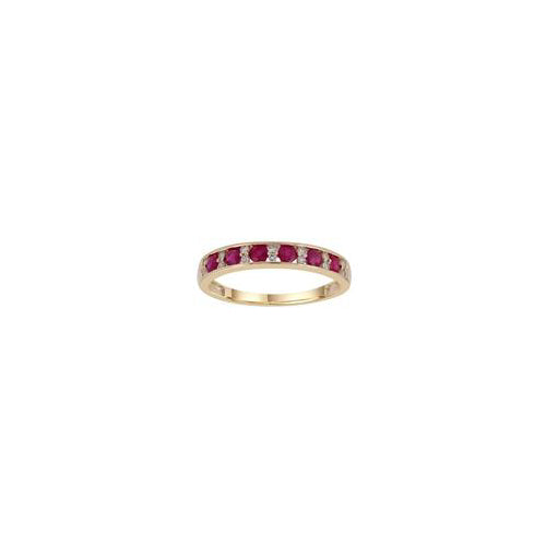 9ct gold Ruby Diamond ring