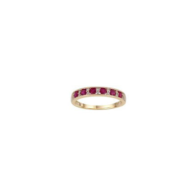 9ct gold Ruby Diamond ring