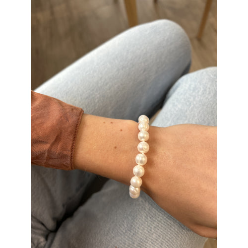 8-9mm white pearl bracelet
