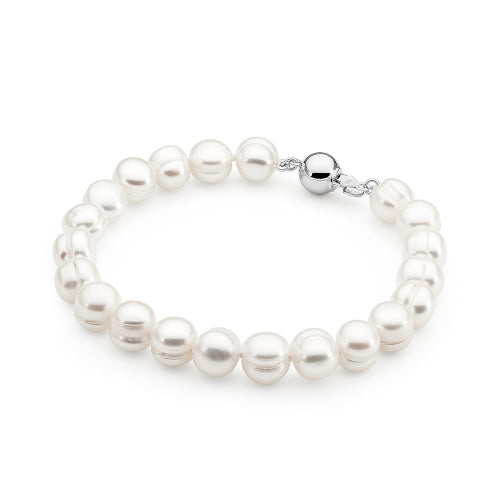 8-9mm white pearl bracelet