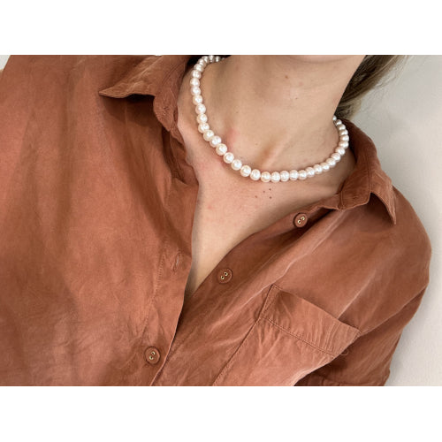 8-9mm white pearl strand