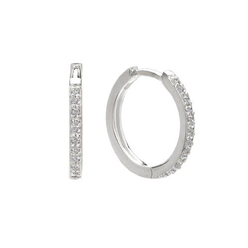 Sterling silver 11mm huggies