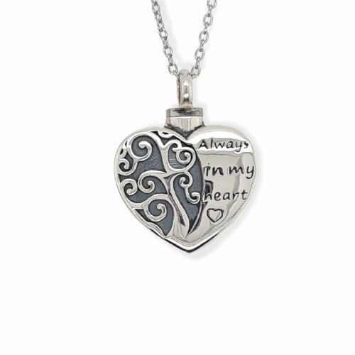 Sterling silver memorial pendant