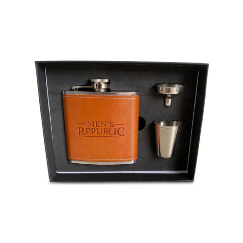 MENS HIP FLASK SET