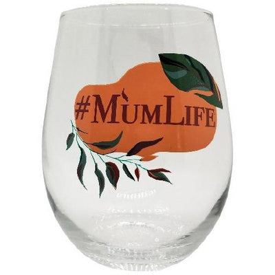 Mum Life wine glass