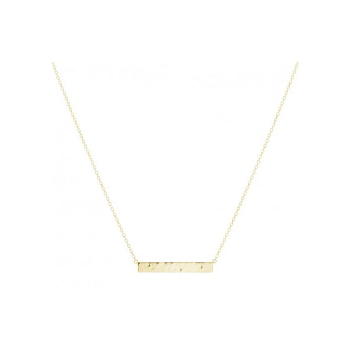 Sterling silver bar necklace