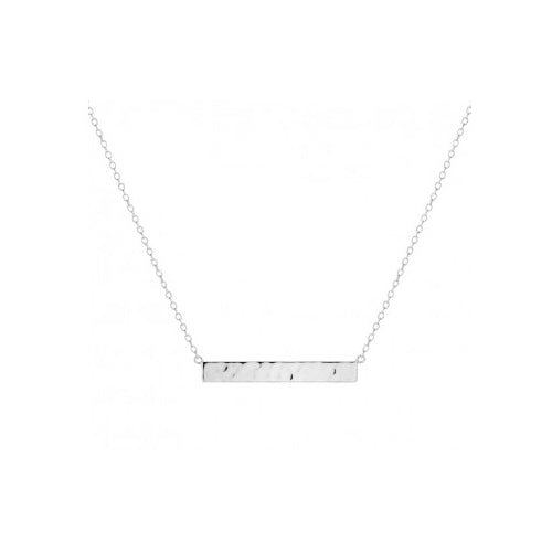 Sterling silver bar necklace