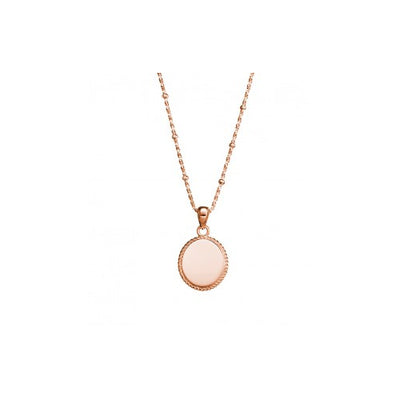 Sterling silver rose gold necklace