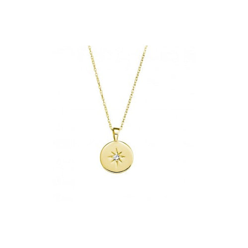 Sterling silver gold plated necklace