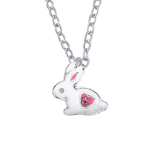 Rabbit sterling silver necklace
