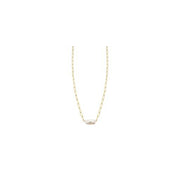 Sallie Gold Pearl Necklace