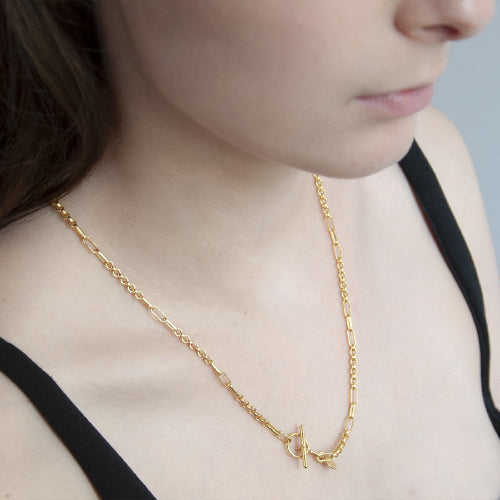Sterling silver gold plated necklace