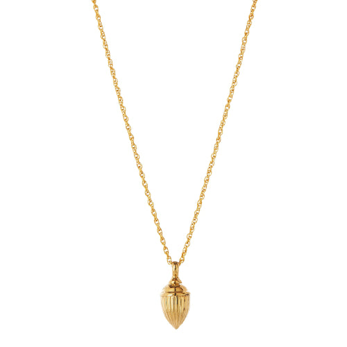 Raya ridged pod necklace