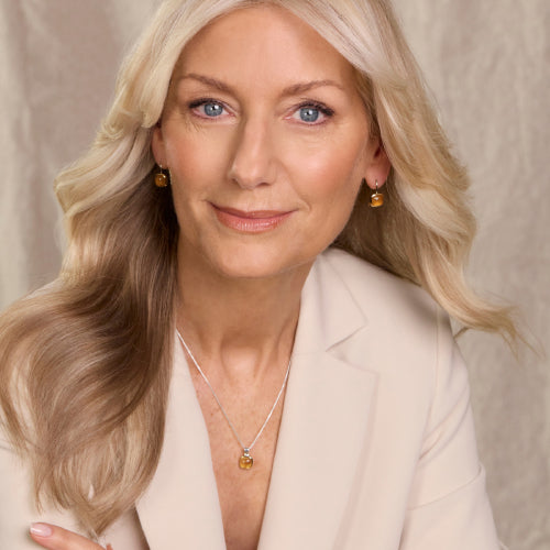 Two tone Citrine necklace