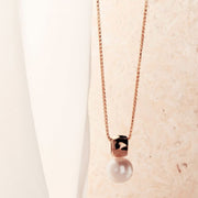Pearl & Rose gold necklace