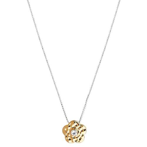 Gold plated flower necklace