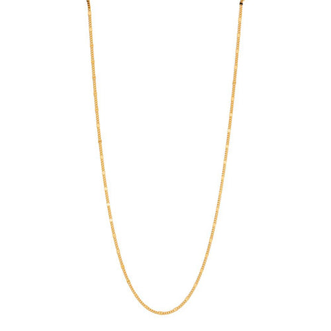 Gold plated chain necklace