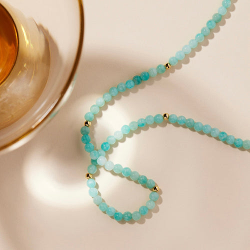 Azzurro Amazonite Bead Necklace
