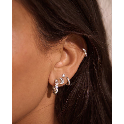 Night Sky Star Hoops