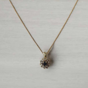 Sapphire & Diamond pendant