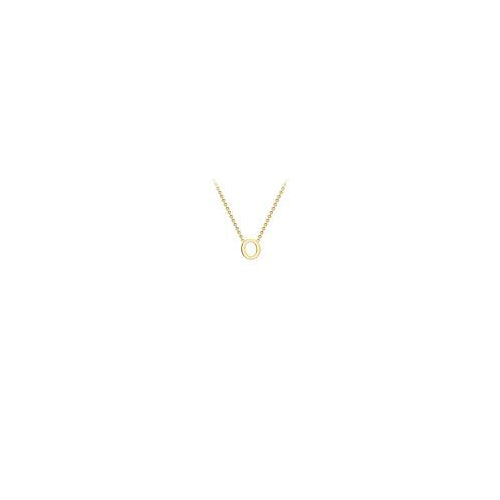 9ct gold inital necklace