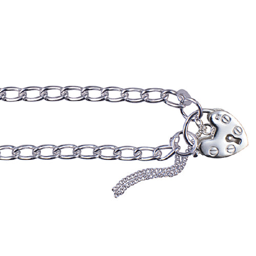 Oval Belcher Padlock Baby Bracelet