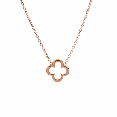 Sterling silver rose gold plated necklac