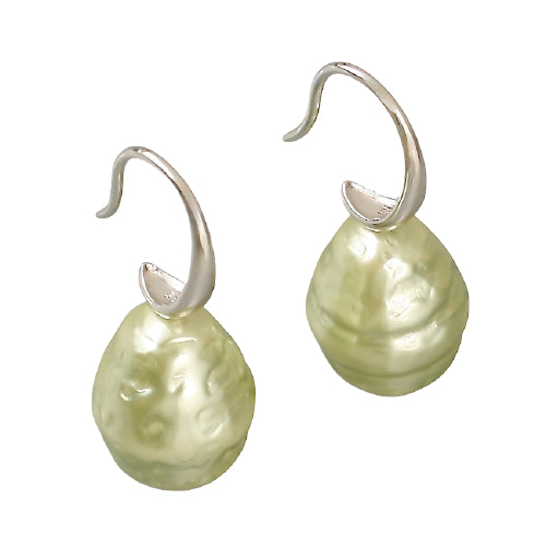 Sage Pearl Drop Earring
