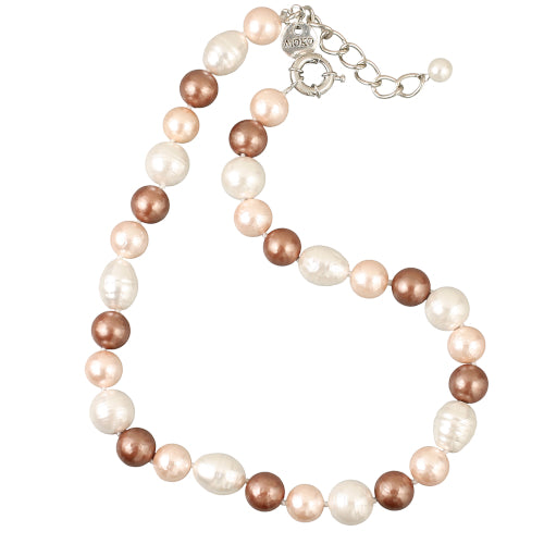 Mocha Mother Of Pearl Necklace
