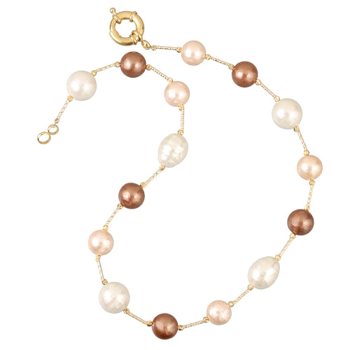 Mocha Mother Of Pearl Necklace