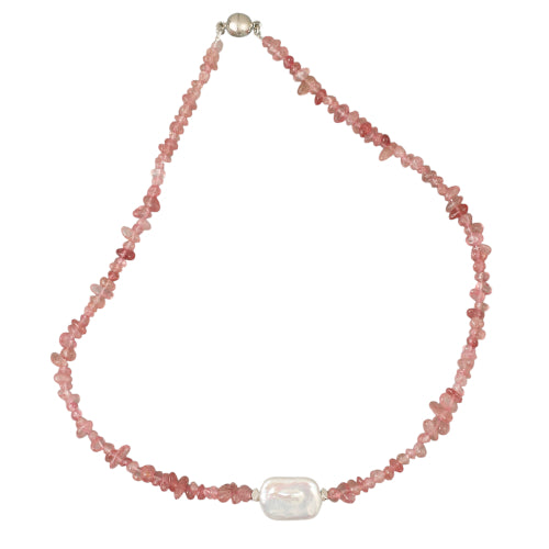 Crystal & Fresh Water Pearl Necklace