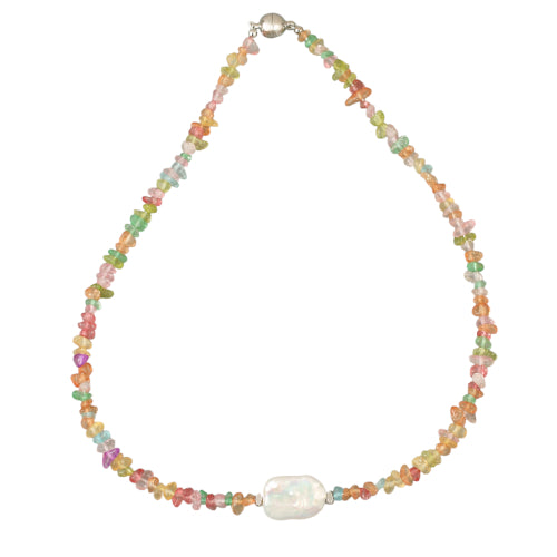 Crystal & Fresh Water Pearl Necklace