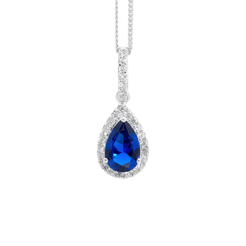 Sterling silver CZ necklace
