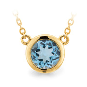 9ct London Blue Topaz necklace