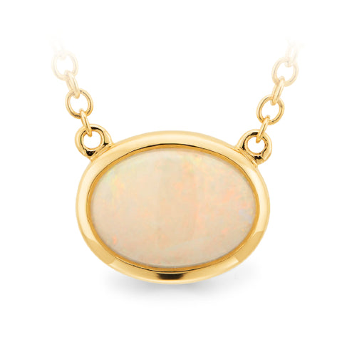 9ct gold Crystal opal necklace