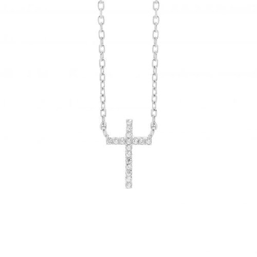 Sterling silver cross necklace