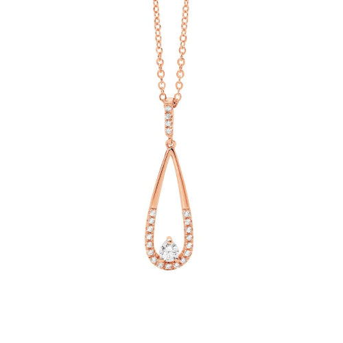 Sterling silver CZ pendant