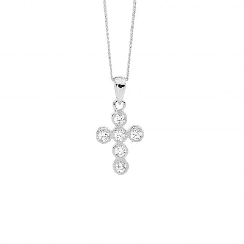 Sterling silver cross necklace
