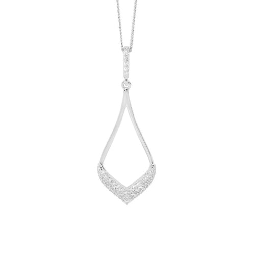 Sterling silver CZ necklace