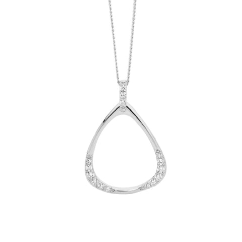 Sterling silver cubic zirconia pendant
