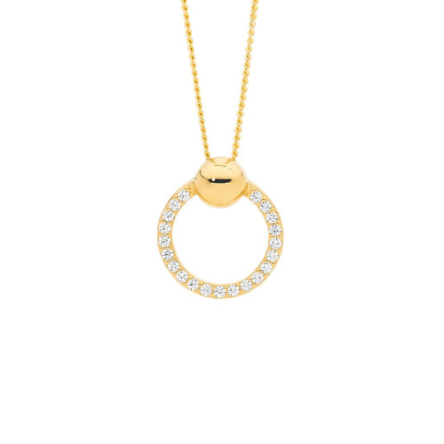 Sterling silver gold plated necklace