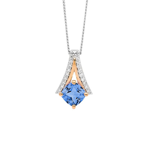 Sterling silver two tone pendant